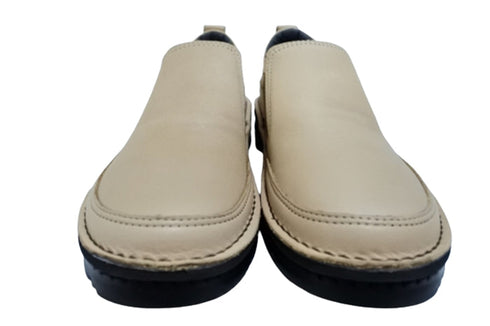 【TODAY's 7094 オーク】幅広4E 軽量レザーサイドゴアスリッポン レディース