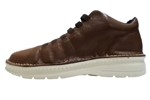 【TODAY's 7110 オリーブ】ゴム紐撥水レザースニーカー メンズ