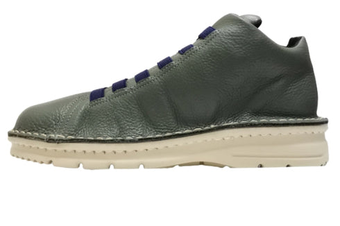 【TODAY's 7110 ターコイズ】ゴム紐撥水レザースニーカー メンズ