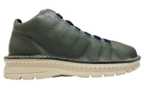 【TODAY's 7110 ターコイズ】ゴム紐撥水レザースニーカー メンズ