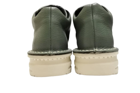 【TODAY's 7110 ターコイズ】ゴム紐撥水レザースニーカー メンズ