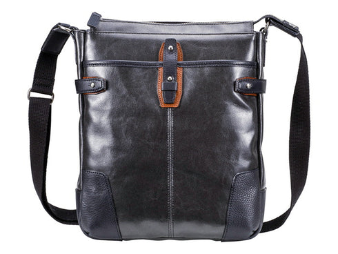 【豊岡鞄 木和田正昭商店 730709 ブラック】ORIGINAL BASIC 帆布PU×皮革ショルダーバッグ(L)