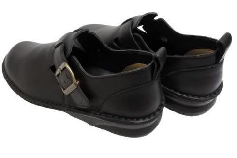 【インコルジェ8005 ブラック】ベルト付カジュアルシューズ