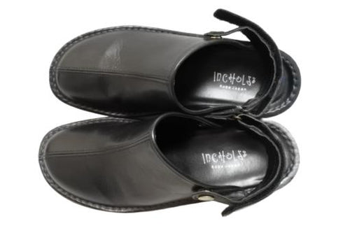 【インコルジェ8171 ブラック】本革2WAYスリッポンシューズ