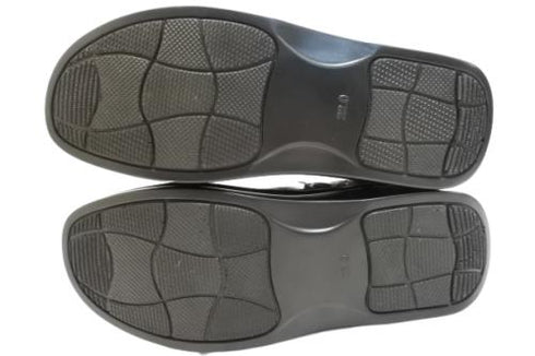 【インコルジェ8171 ブラック】本革2WAYスリッポンシューズ