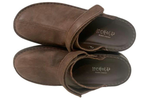 【インコルジェ8171 ダークブラウン】本革2WAYスリッポンシューズ