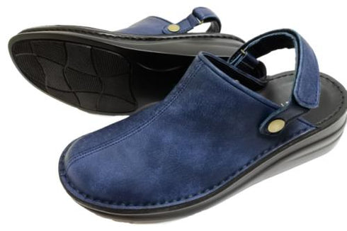 【インコルジェ8171 ネイビー】本革2WAYスリッポンシューズ