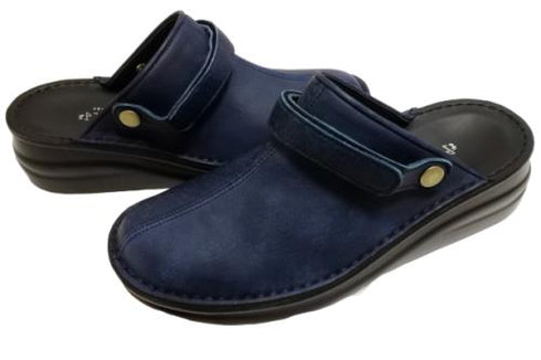 【インコルジェ8171 ネイビー】本革2WAYスリッポンシューズ