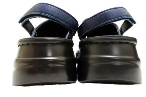 【インコルジェ8171 ネイビー】本革2WAYスリッポンシューズ