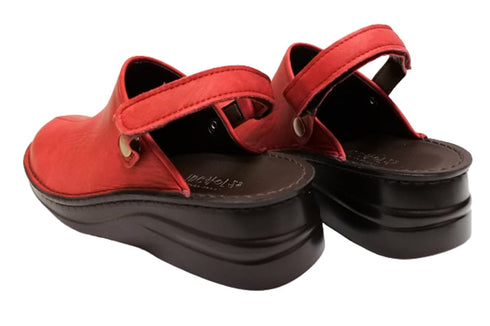 【インコルジェ8171 レッド】本革2WAYスリッポンシューズ