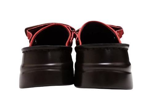 【インコルジェ8171 レッド】本革2WAYスリッポンシューズ