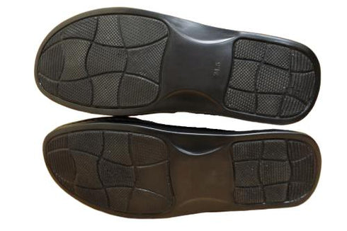 【インコルジェ8303 ブラック】くしゅっとかわいい脱ぎ履きらくらくシューズ