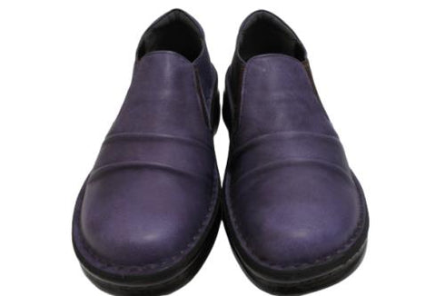 【インコルジェ8303 ダークパープル】くしゅっとかわいい脱ぎ履きらくらくシューズ
