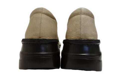 【インコルジェ8303 グレージュ】くしゅっとかわいい脱ぎ履きらくらくシューズ