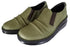 【インコルジェ8303 カーキ】くしゅっとかわいい脱ぎ履きらくらくシューズ