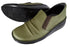 【インコルジェ8303 カーキ】くしゅっとかわいい脱ぎ履きらくらくシューズ