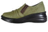 【インコルジェ8303 カーキ】くしゅっとかわいい脱ぎ履きらくらくシューズ