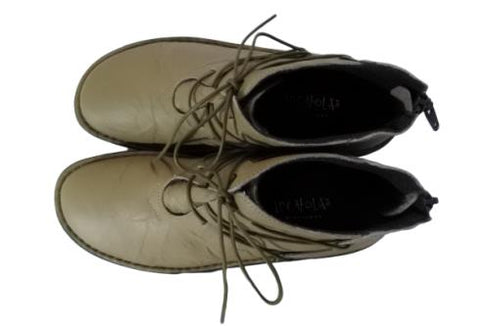 【インコルジェ8308 グレー】ハイカット靴紐シューズ