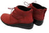 【インコルジェ8308 レッド】ハイカット靴紐シューズ