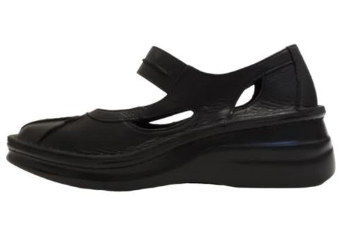 【インコルジェ8315 ブラック】アンティーク調本革シューズ