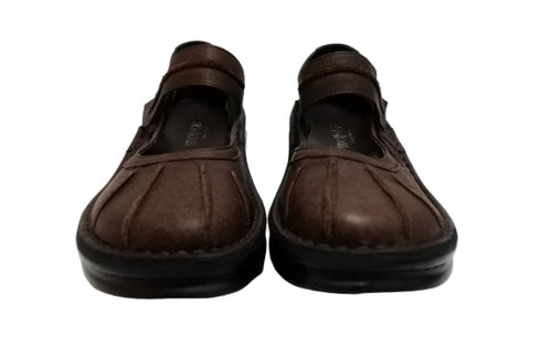 【インコルジェ8315 ダークブラウン】アンティーク調本革シューズ