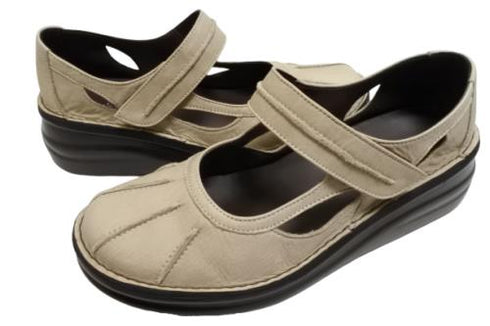 【インコルジェ8315 グレージュ】アンティーク調本革シューズ