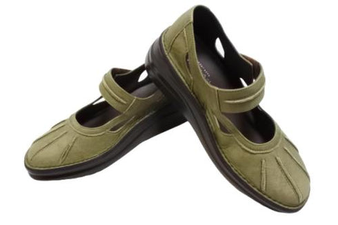【インコルジェ8315 カーキ】アンティーク調本革シューズ