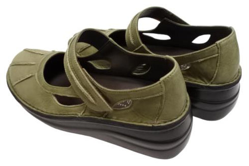 【インコルジェ8315 カーキ】アンティーク調本革シューズ