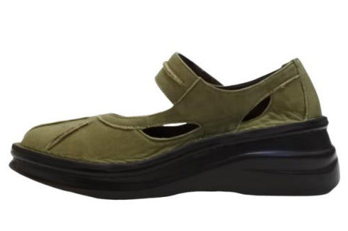 【インコルジェ8315 カーキ】アンティーク調本革シューズ