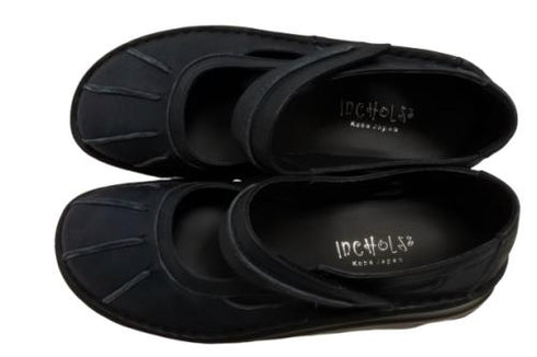 【インコルジェ8315 ネイビー】アンティーク調本革シューズ