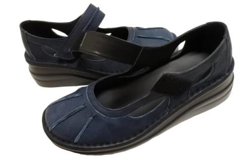 【インコルジェ8315 ネイビー】アンティーク調本革シューズ