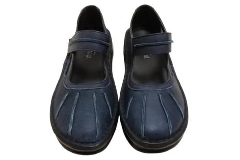 【インコルジェ8315 ネイビー】アンティーク調本革シューズ