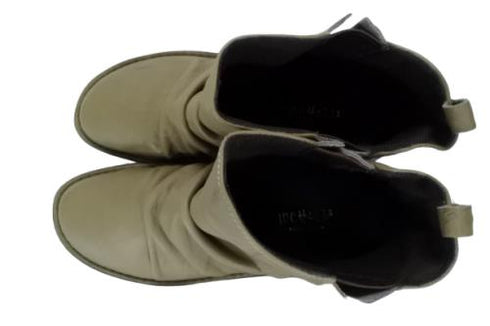 【インコルジェ8331 グレー】くしゅくしゅサイドゴアショートブーツ