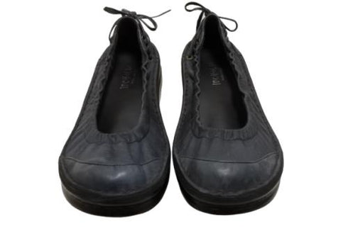 【インコルジェ 8394 ブルー】バックリボンバレエシューズパンプス