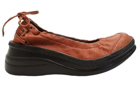 【インコルジェ 8394 ワイン】バックリボンバレエシューズパンプス