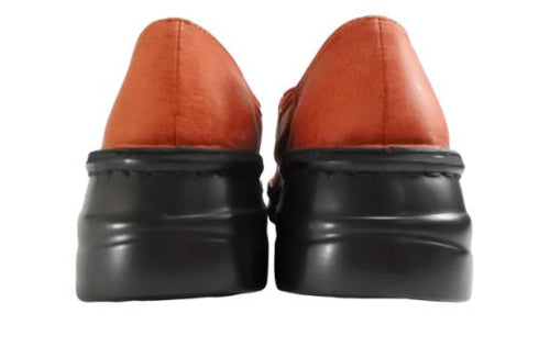 【インコルジェ8409 オレンジレッド】カジュアルコンフォートシューズ