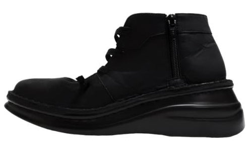 【インコルジェ 8420 ブラック】ゴム紐春ブーティ