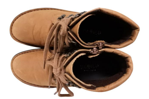 【インコルジェ8434 ブラウン】低反発インソールのクロスストラップシューズ