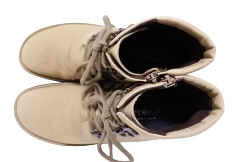 【インコルジェ8434 カーキ】低反発インソールのクロスストラップシューズ