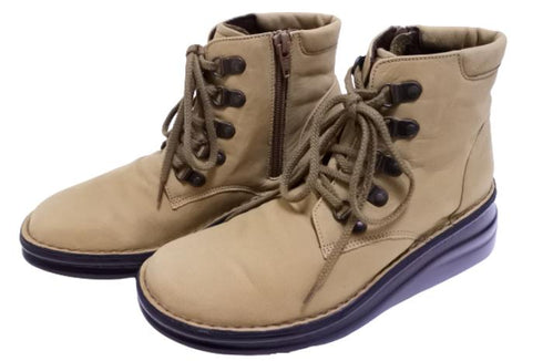 【インコルジェ8434 カーキ】低反発インソールのクロスストラップシューズ