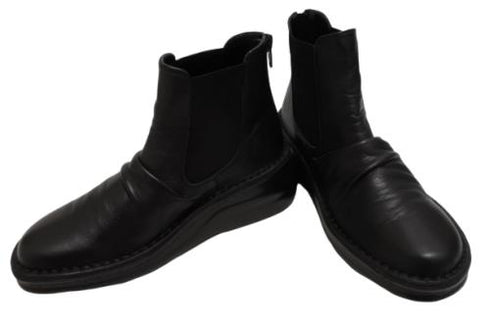 【インコルジェ 8438 ブラック】本革カジュアルサイドゴアブーツ