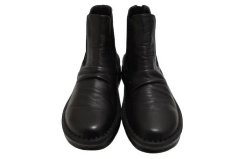 【インコルジェ 8438 ブラック】本革カジュアルサイドゴアブーツ