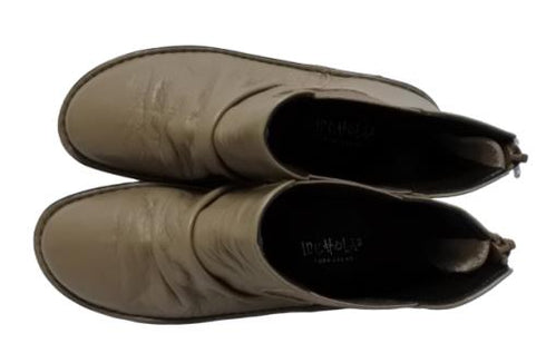 【インコルジェ 8438 モカベージュ】本革カジュアルサイドゴアブーツ