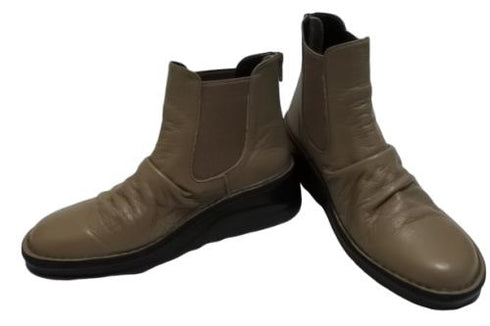 【インコルジェ 8438 モカベージュ】本革カジュアルサイドゴアブーツ