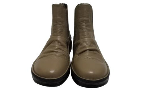 【インコルジェ 8438 モカベージュ】本革カジュアルサイドゴアブーツ