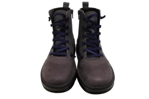 【インコルジェ 8468 パープル】本革クロスベルトカジュアルショートブーツ