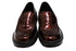 【インコルジェ 8476 ワイン】クロコ型押し本革エナメルローファー
