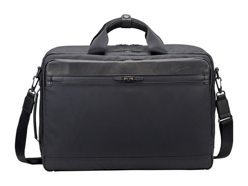 【豊岡鞄 木和田正昭商店 850731 ブラック】ウォータープルーフ3wayバッグ 2ルーム