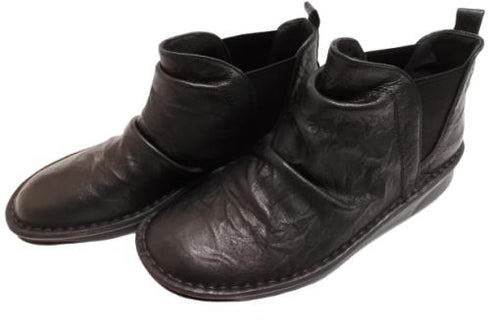 【インコルジェ 8522 ブラック】サイドゴアショートブーツ