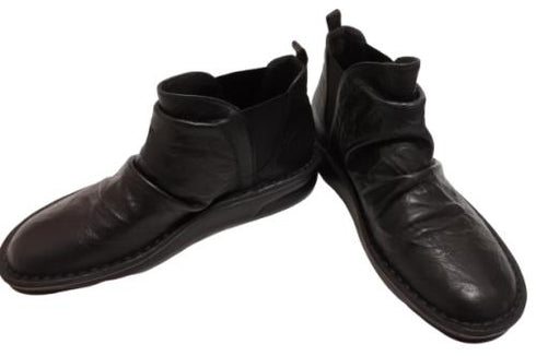 【インコルジェ 8522 ブラック】サイドゴアショートブーツ